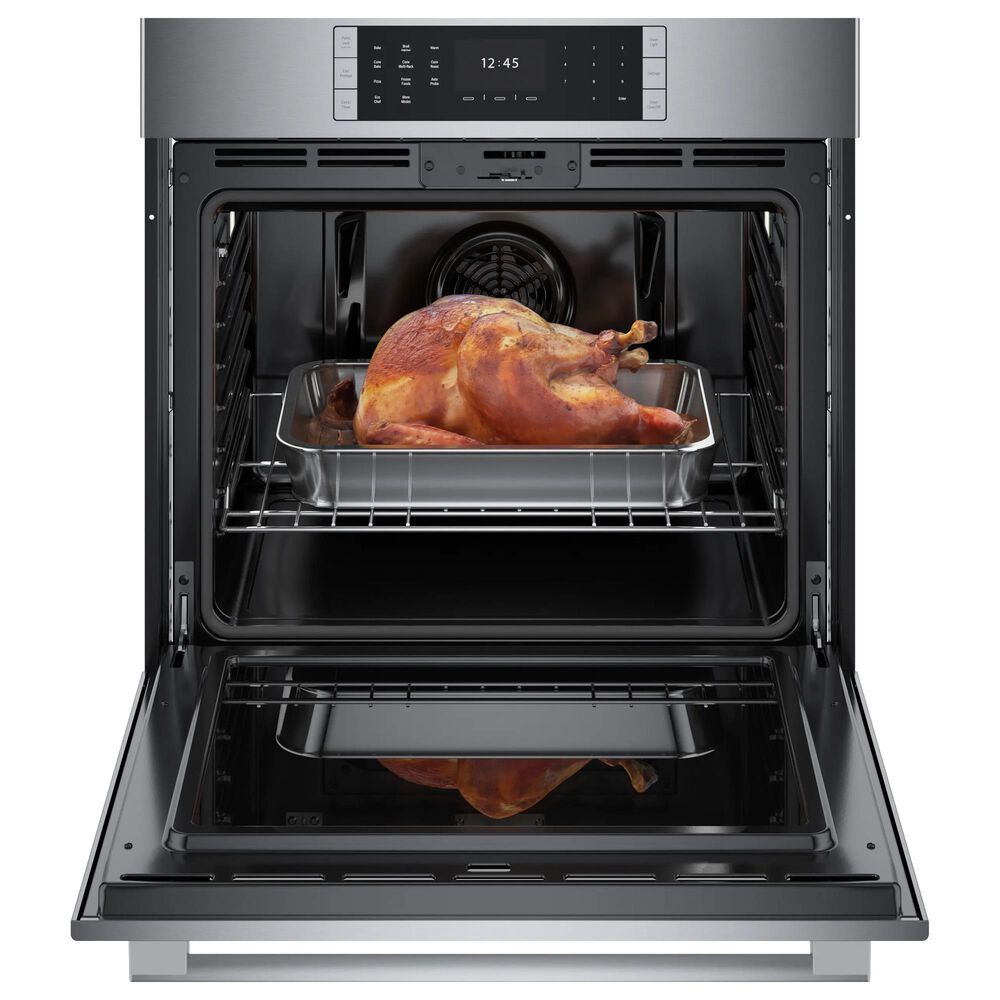 Bosch Benchmark 2-Piece Kitchen Package with Stainless Steel 30&quot; Single Wall Oven and Black 36&quot; Smart Induction Cooktop, , large
