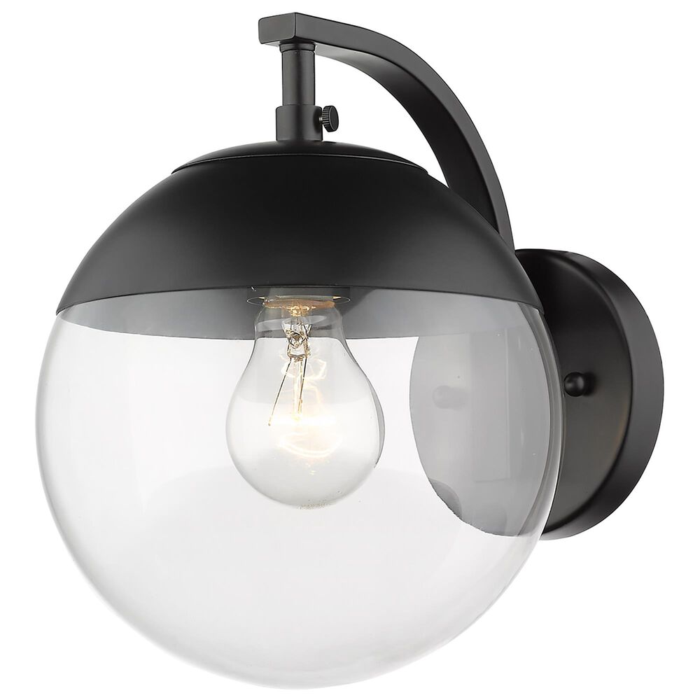 Golden Lighting Dixon 1-Light Wall Sconce in Matte Black, , large