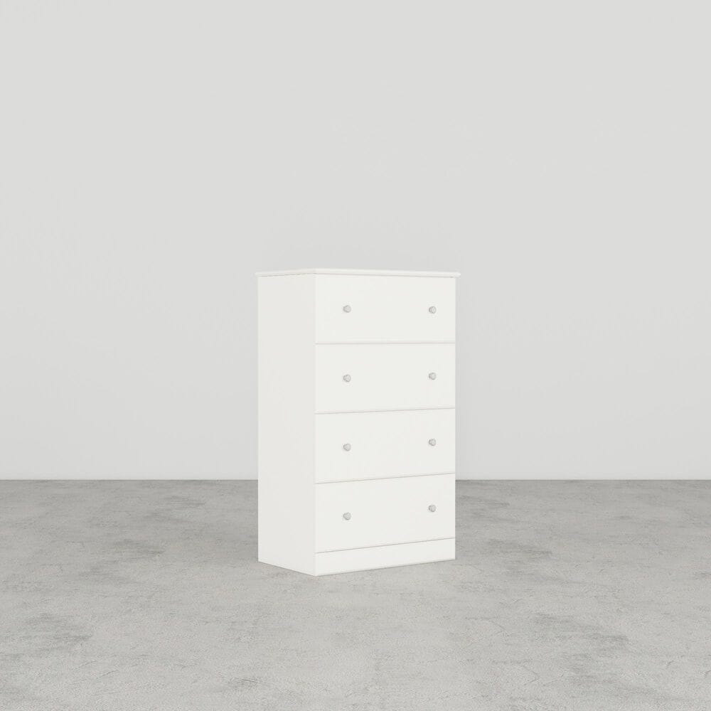 Lemoore Essentials 26" 4-Drawer Chest in Rockport White, , large