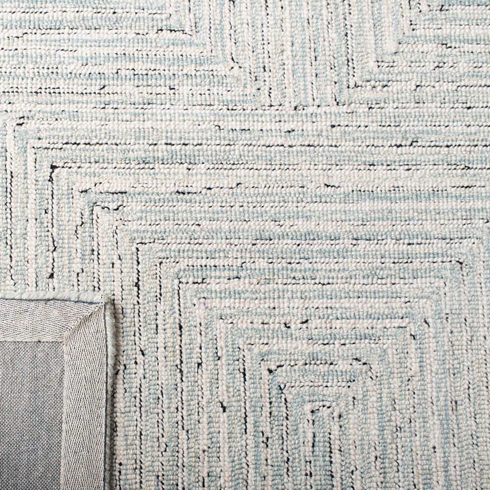 Safavieh Micro-Loop MLP176F 10&#39; x 14&#39; Light Grey and Ivory Area Rug, , large