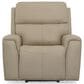 Flexsteel Jarvis Power Recliner with Headrest in Parchment, , large