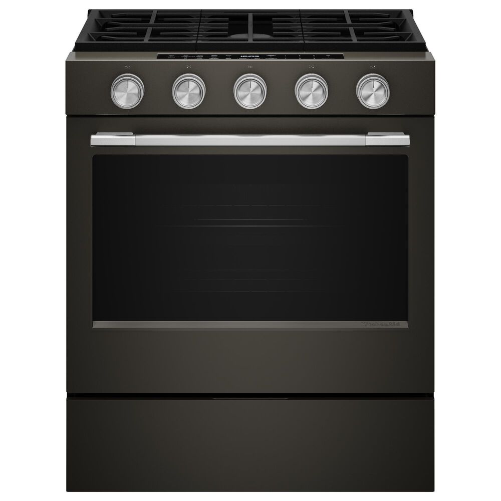 KitchenAid 5 Cu. Ft. Smart Slide-in Gas Range in Black Ore, , large