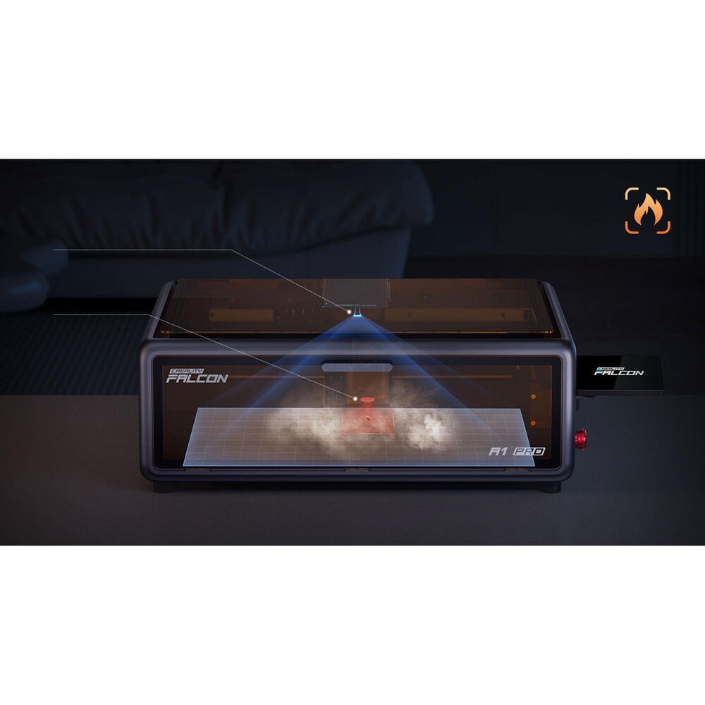 Creality 3D Technology Falcon A1 Pro 20W Laser Engraver and Cutter in Black, , large