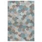 Dalyn Rug Company Kenner Turquoise 10" x 14" Indoor/Outdoor Area Rug, , large