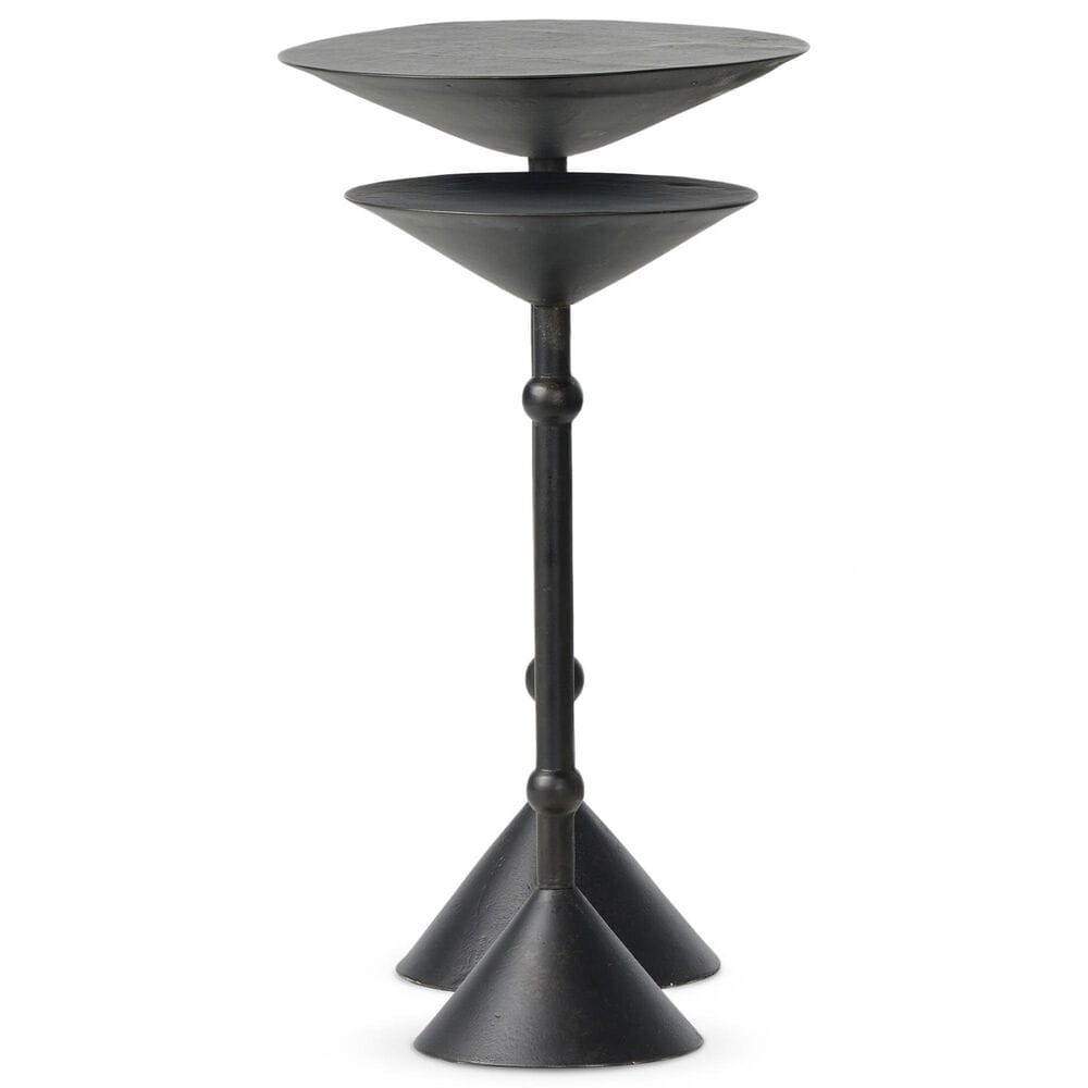 Four Hands Printa Nesting End Tables in Black Antique, , large