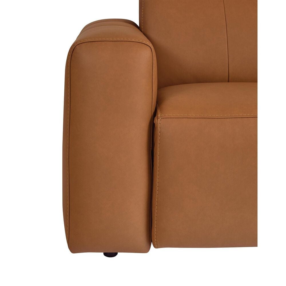 Bassett Airy 6-Piece Leather Power Reclining Sectional in Antelope, , large