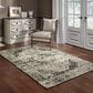 Oriental Weavers Georgia Medallion 429G0 Gray and Black 1"10" x 7"6" Runner, , large