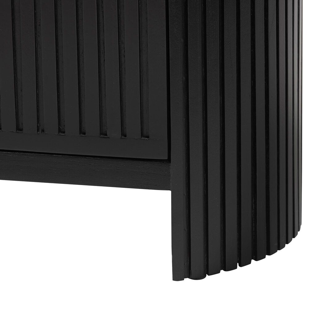 Baxton Studio Keshet 2-Door Accent Cabinet in Black, , large