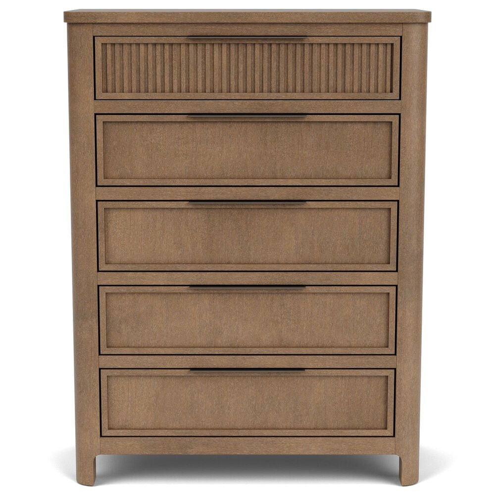 Riverside Furniture Jaxon 5-Drawer Chest in Casual Mink, , large