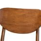 Baxton Studio Katya Side Chair with Grey Cushion in Walnut Brown (Set of 2), , large