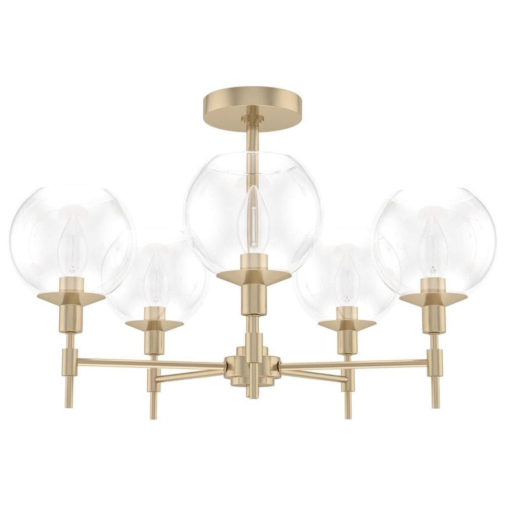 Hunter Xidane 5-Light Chandelier in Alturas Gold, , large