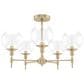 Hunter Xidane 5-Light Chandelier in Alturas Gold, , large