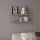 Hearth and Haven Ecco32" Floating Wall Shelf in Light Brown (Set of 2), , large