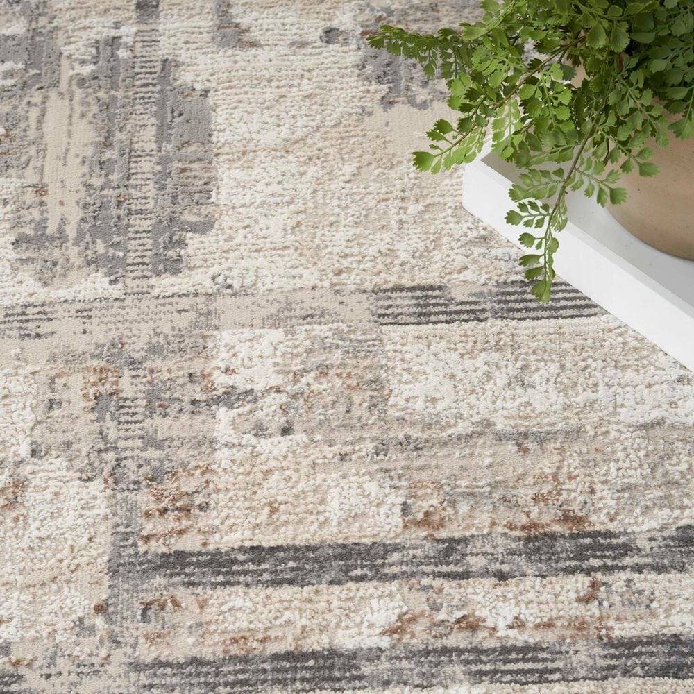 Nourison Sustainable Trends SUT02 7&#39;10&quot; x 9&#39;10&quot; Ivory and Multicolor Area Rug, , large