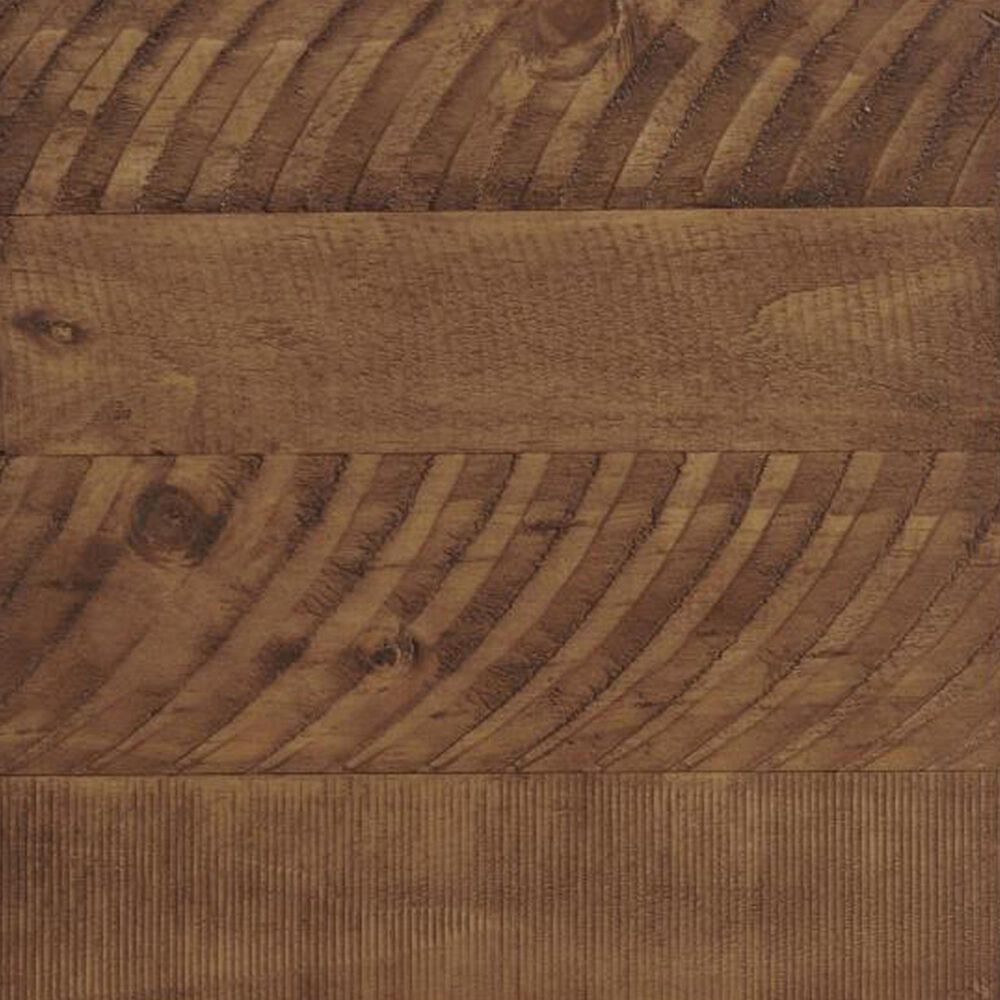 Forma &amp; Co Rustic Chairside Table in Black and Honey, , large