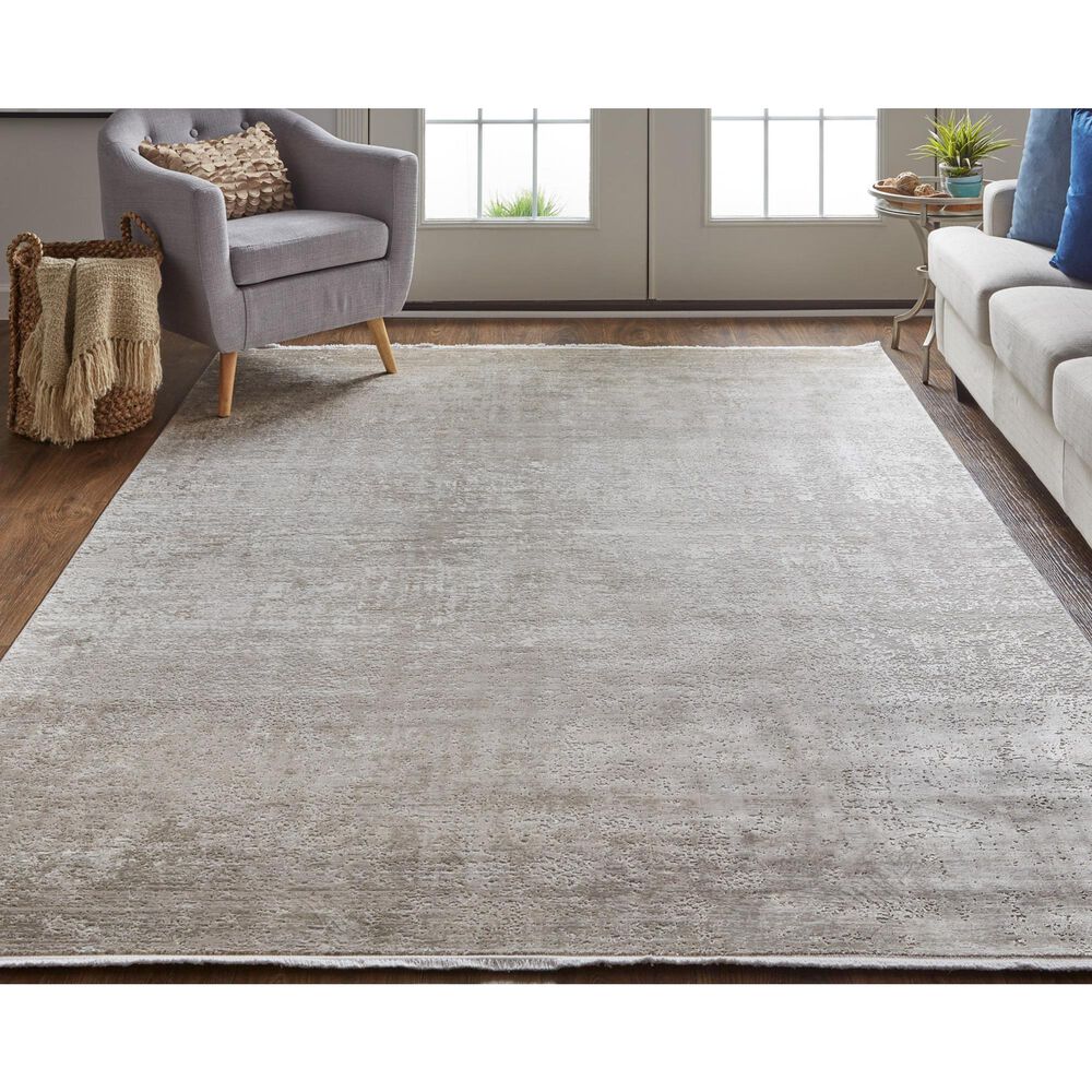 Feizy Cadiz 4&#39;10&quot; x 7&#39;10&quot; Beige and Gray Area Rug, , large
