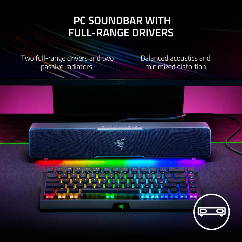 Razer Leviathan V2 X Bluetooth Gaming Soundbar in Black, , large