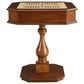 HOMLUX Bishop 2-Drawer Game Table in Cherry, , large