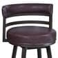 Blue River Titana 30" Swivel Barstool with Brown Cushion in Auburn Bay, , large