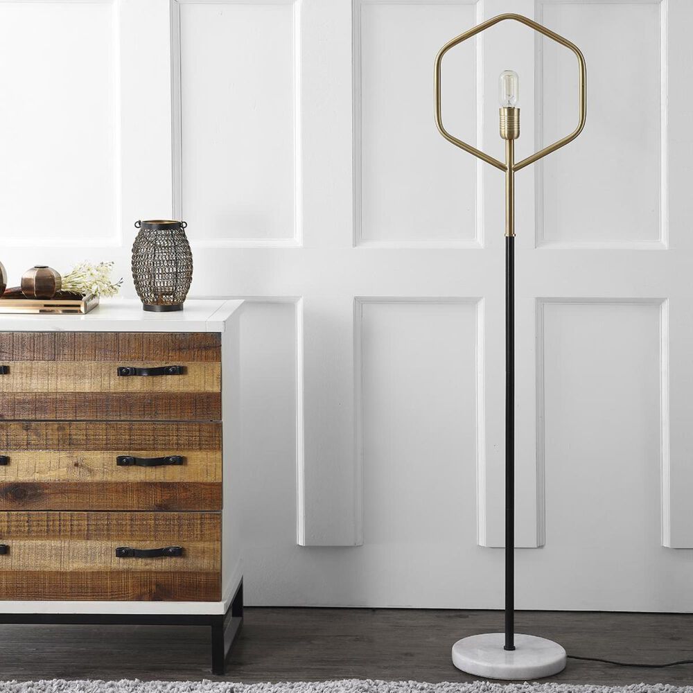Safavieh Mave Floor Lamp in Brass, , large