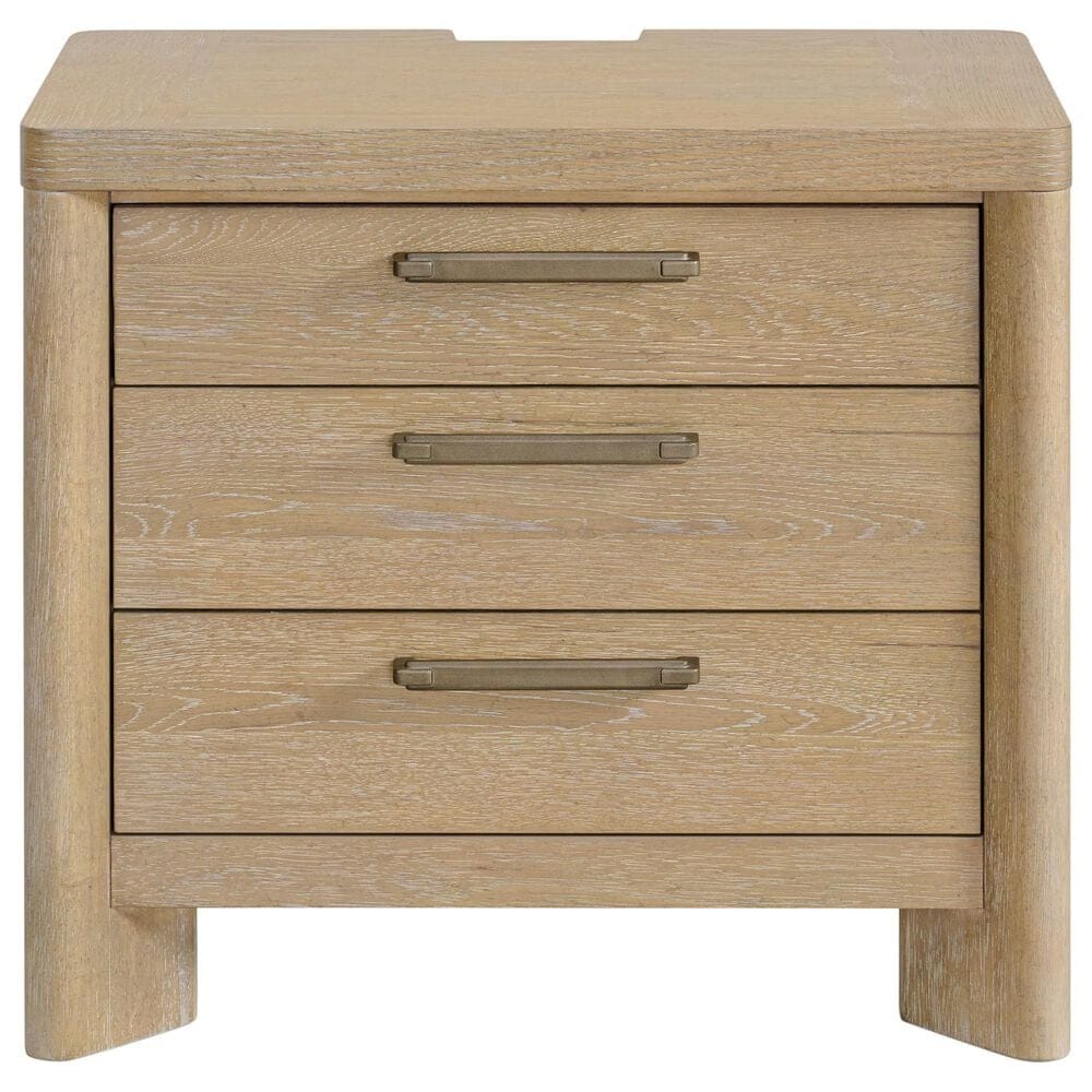 Emerald Home Furnishings King Bed and Two Nightstands in Sand Dune, , large