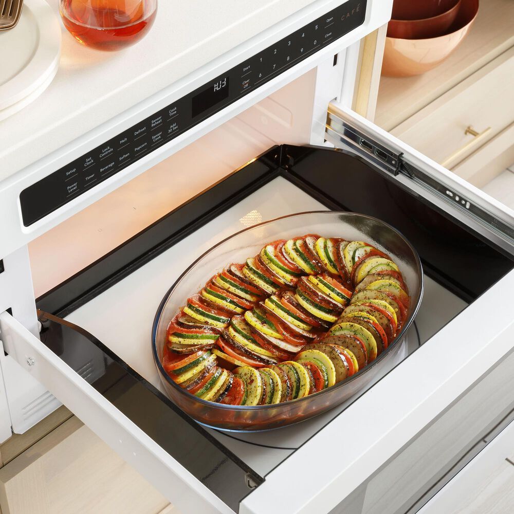 Cafe 24&quot; Built-In Microwave in Matte White, , large