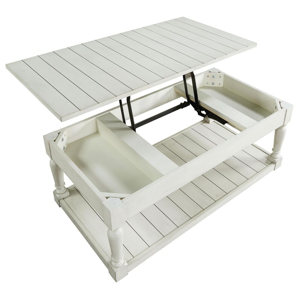 Steve Silver Furniture Hemingway Lift Top Coffee Table in Alabaster, , large