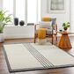 Surya Brook Solid 8" x 10" Black and Butter Area Rug, , large
