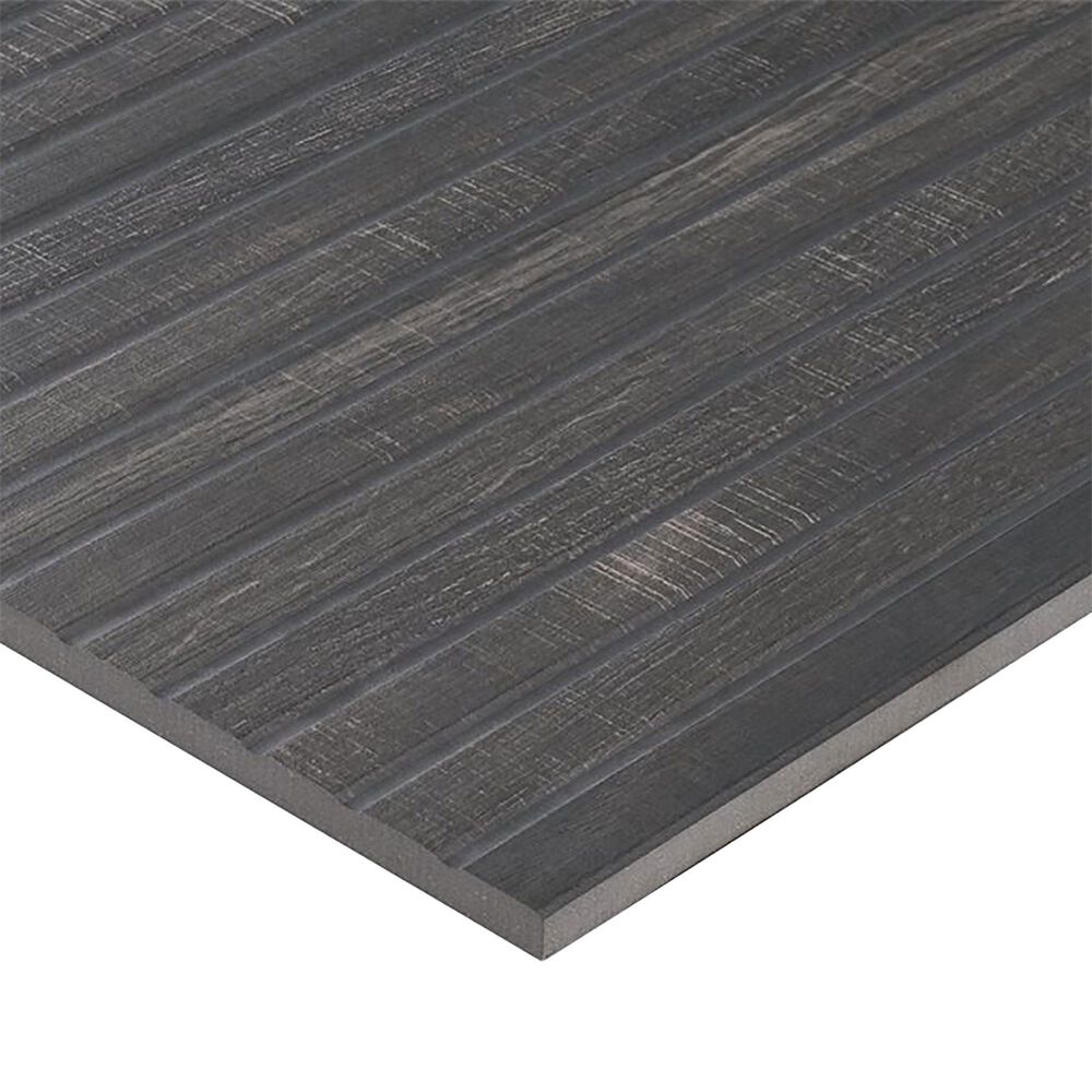 Soho Studio Elan Ribbon Black 24&quot; x 48&quot; Porcelain Tile, , large