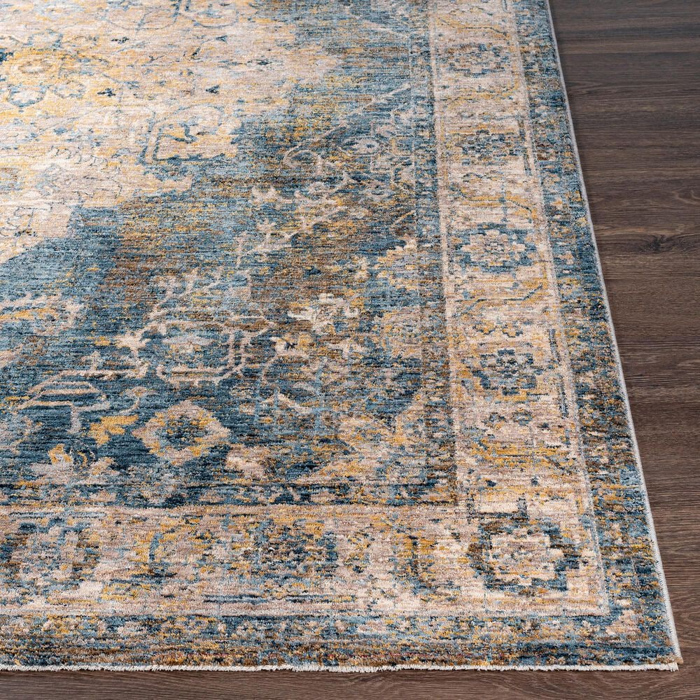 Surya Mirabel  9&#39; x 12&#39;2&quot; Teal, Aqua, Mustard, Olive, Taupe, Gray and Beige Area Rug, , large