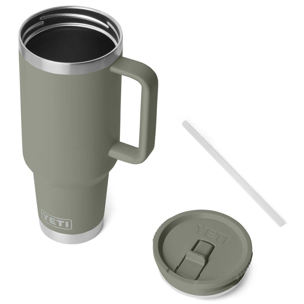 YETI Rambler 40 Oz Travel Straw Mug in Pampa Gree, , large