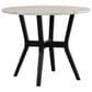 Titanic Furniture Ariana 5-Piece Round Dining Set in White and Black, , large