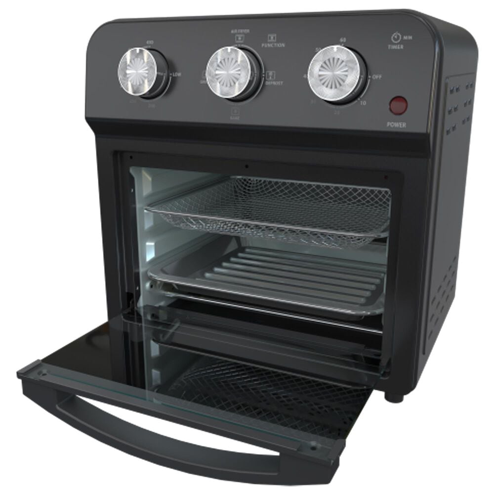 HOMLUX 12.5 Qt 7-In-1 Air Fryer Toaster Oven in Black, , large
