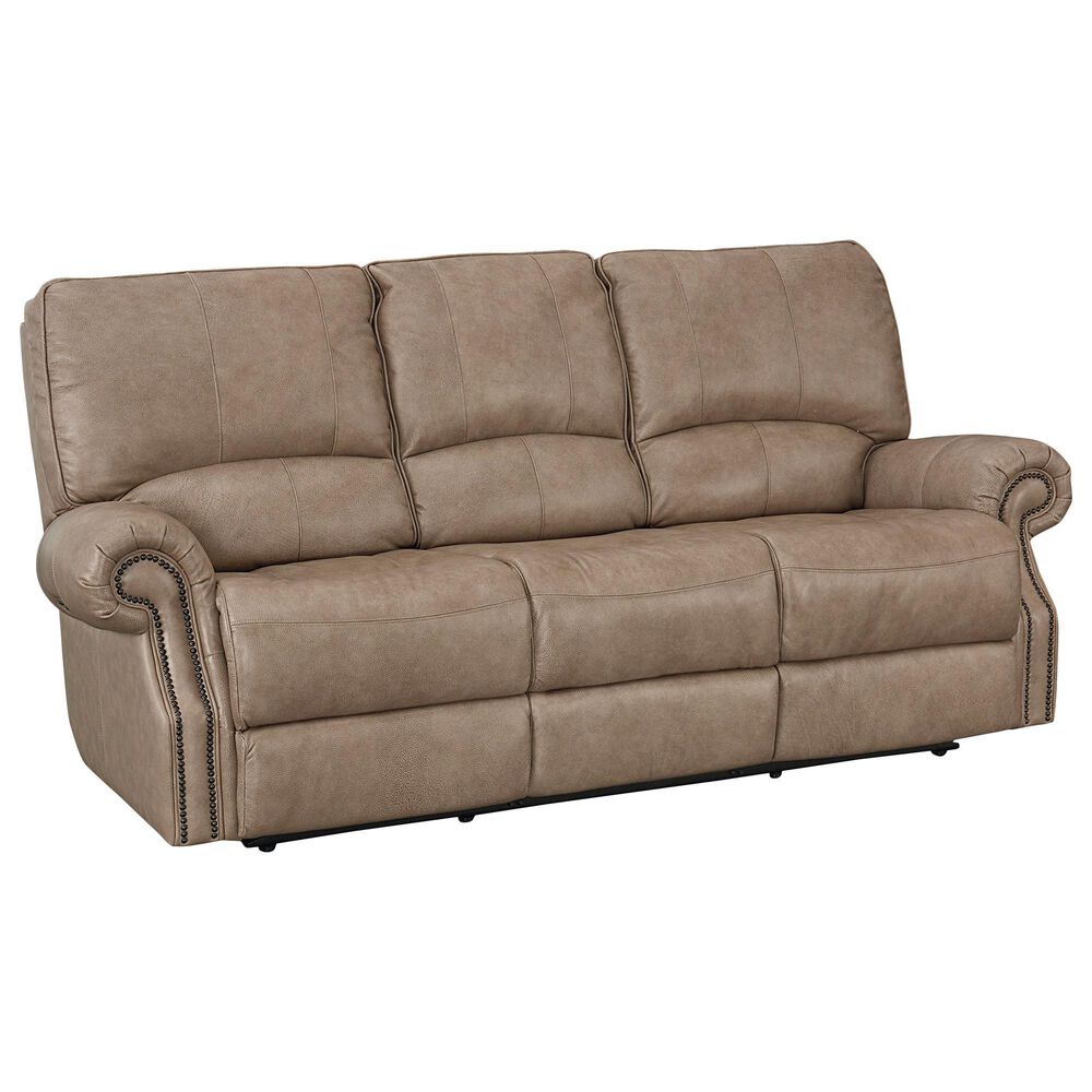 Bassett Prescott Power Reclining Sofa with Power Headrests in Wheat, , large