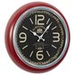Maple and Jade 17" Wall Clock in Brick Red, , large