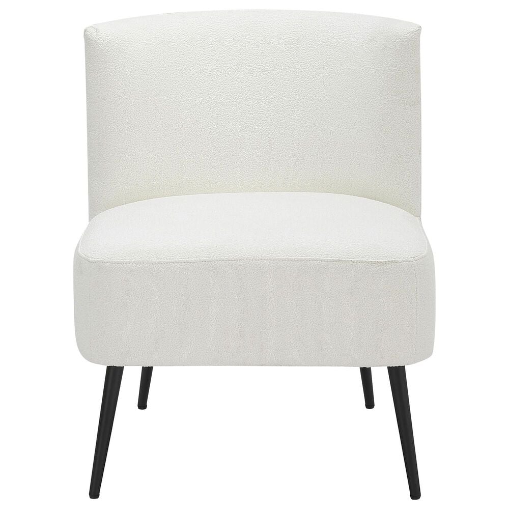 Lumisource Fran Slipper Chair in White, , large