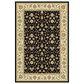 Safavieh Lyndhurst LNH316 5"3" x 7"6" Black and Ivory Area Rug, , large