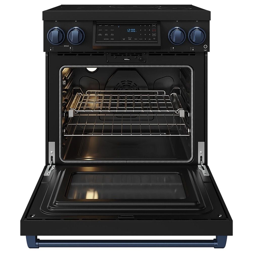 Thor Kitchen Gordon Ramsay 4.8 Cu. Ft. Professional Induction Range with Blue Handle Kit in Black, , large