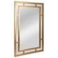 Creative Coop Vintage Glass Wall Mirror in Gold, , large