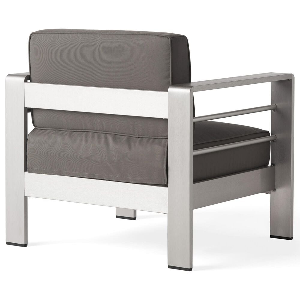 Hearth and Haven Cape Coral Outdoor Club Chair in Silver, , large