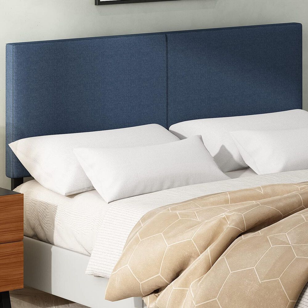 HOMLUX Roanne Queen Upholstered Headboard in Denim, , large