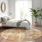 Dalyn Rug Company Kochi KC7 Copper 8" Round Area Rug, , large