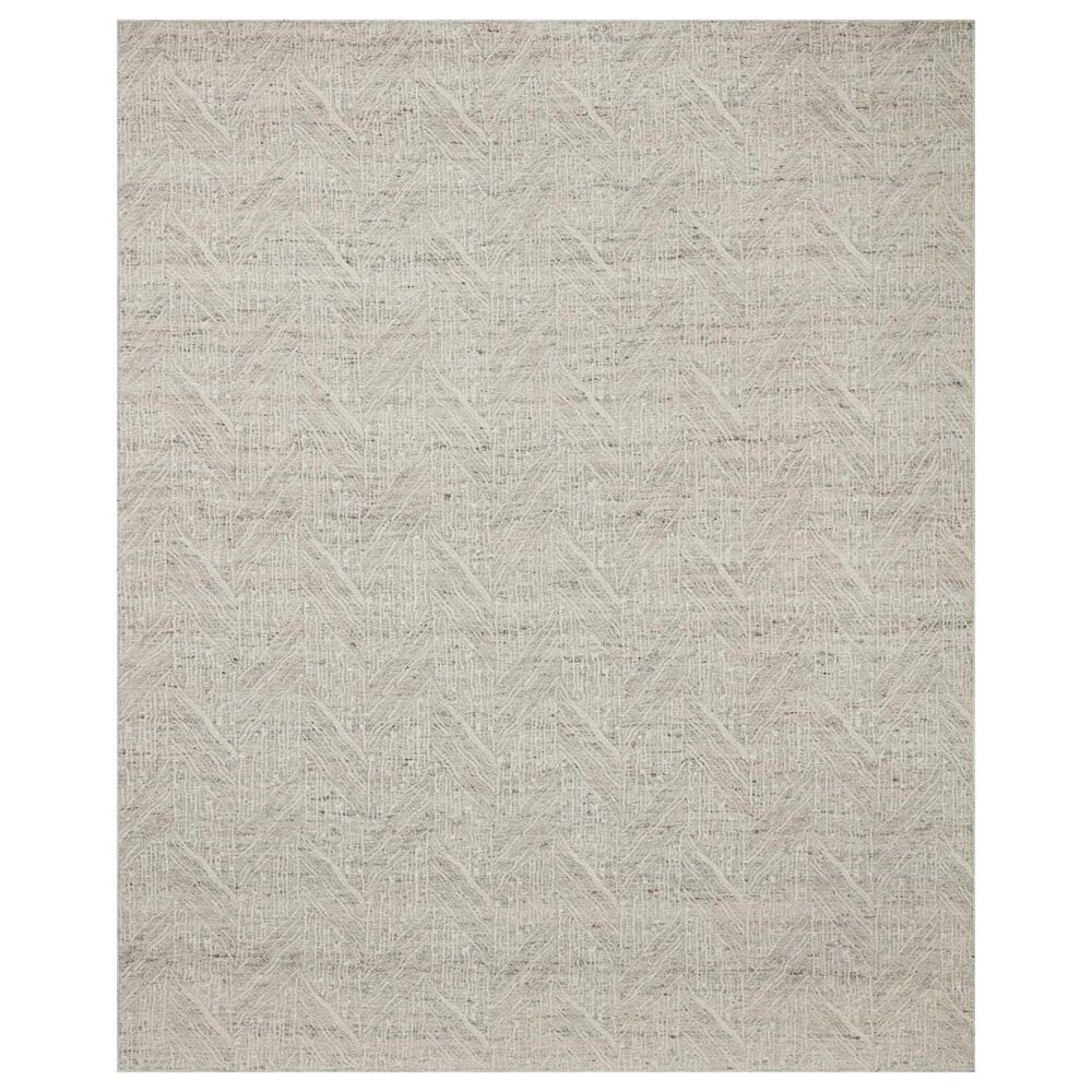 Loloi Raven 2"3" x 3"9" Silver and Ivory Area Rug, , large