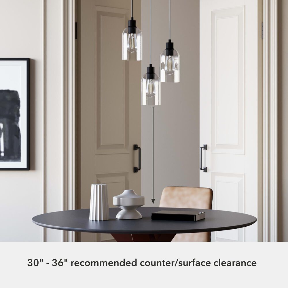 Hunter Lochmeade 3-Light Pendant Cluster in Noble Bronze, , large