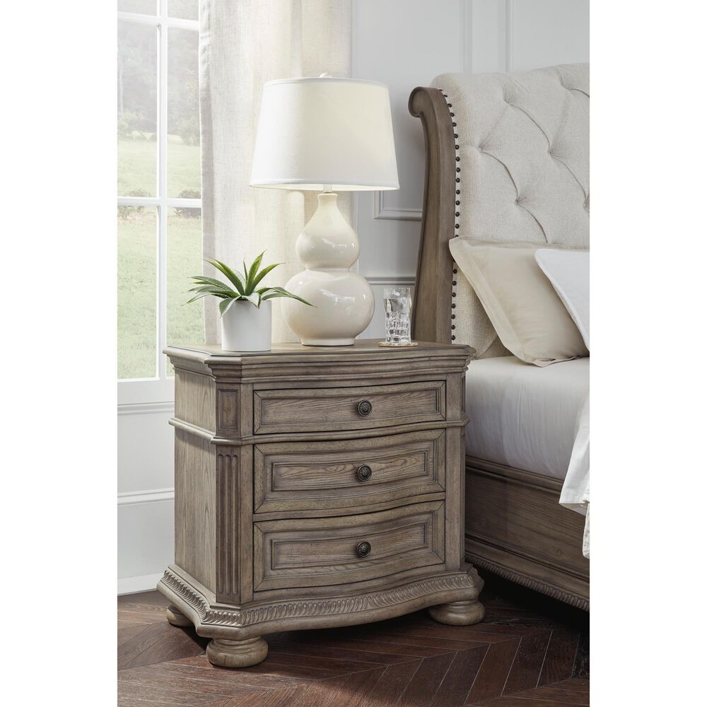 Ashley Ardenfield 3-Drawer Nightstand in Light Brown, , large