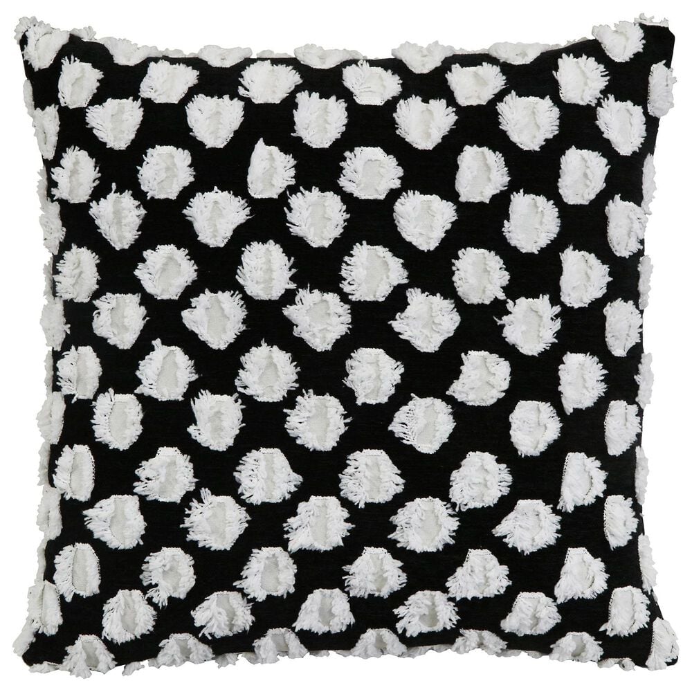 Hallmart Collectibles Flicker 20" Square Decorative Throw Pillow in Domino, , large