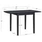 Linon Home Decor Torino Drop Leaf Dining Table in Black - Table Only, , large