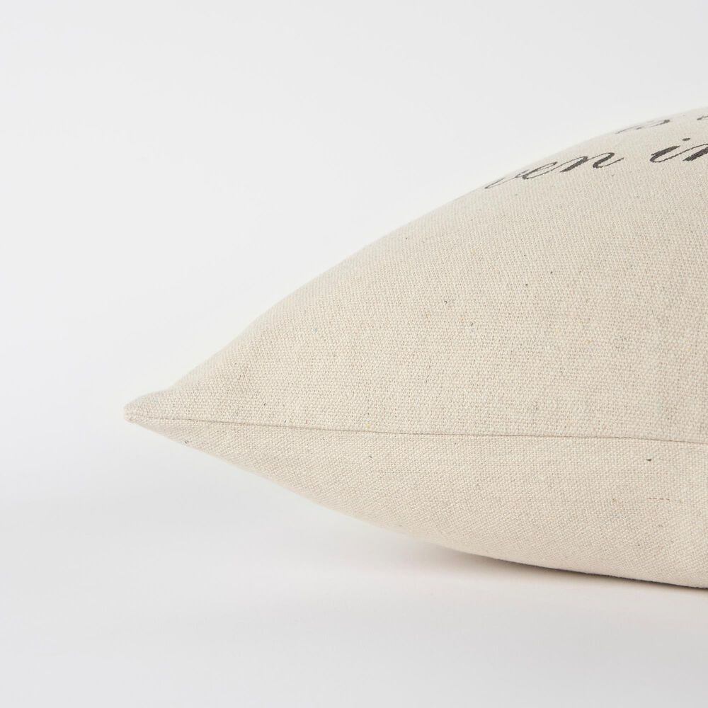 Rizzy Home Sentiment Contemporary 20&quot; Poly Filled Pillow in Natural, , large