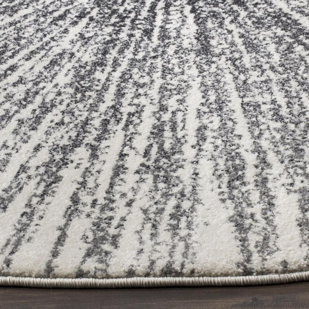 Safavieh Evoke EVK228K 4&#39; Round Black and Ivory Area Rug, , large