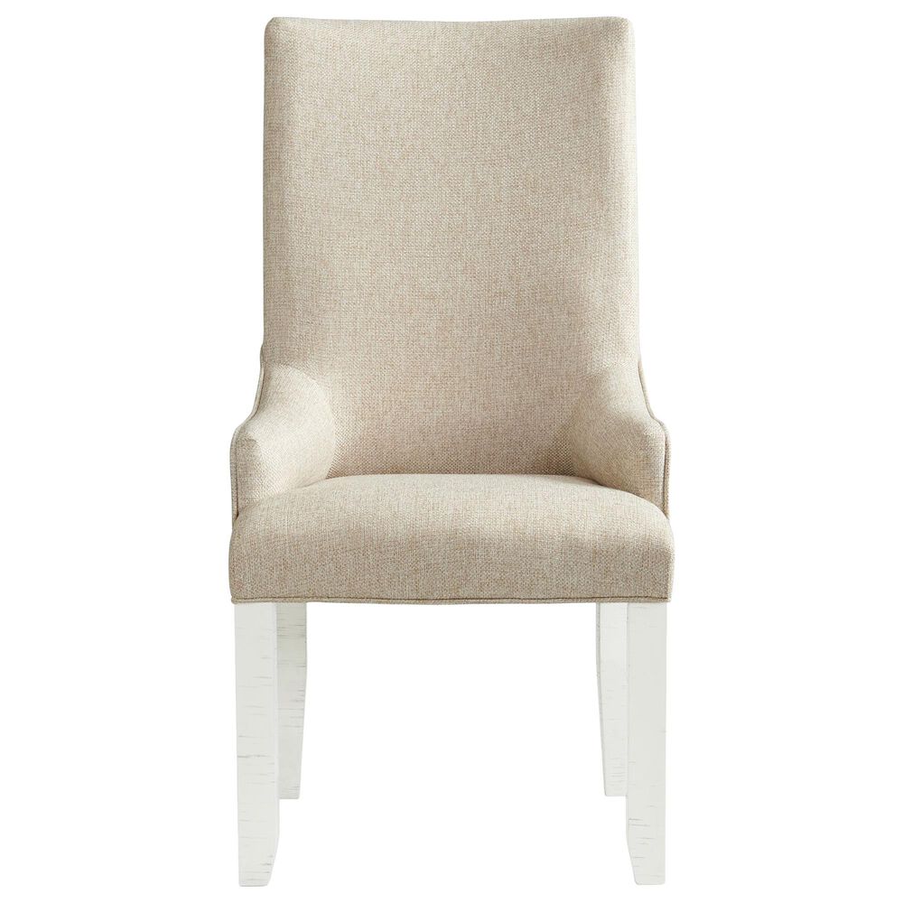 Mayberry Hill Stone Parson Arm Chair in White, , large
